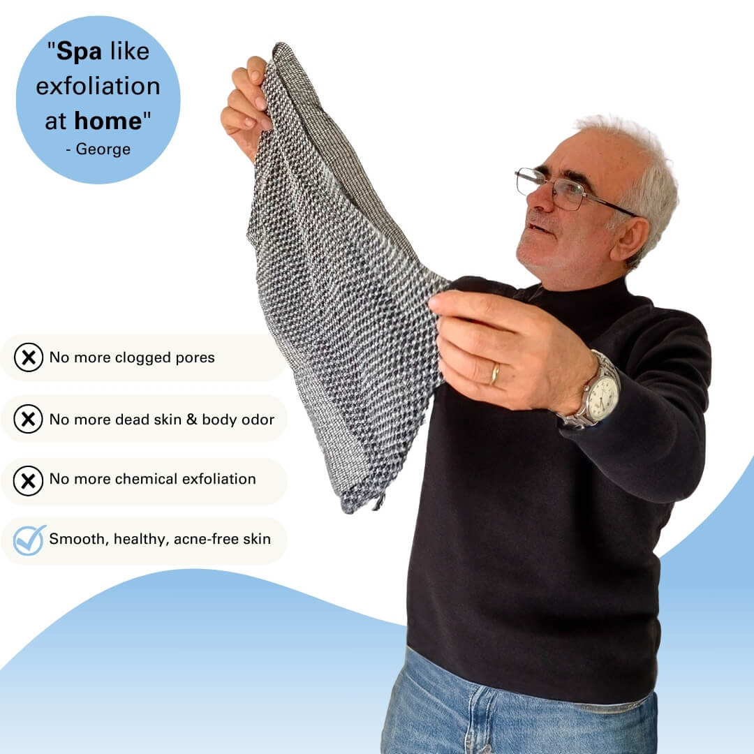 Viva Exfoliating Antibacterial Shower Towel