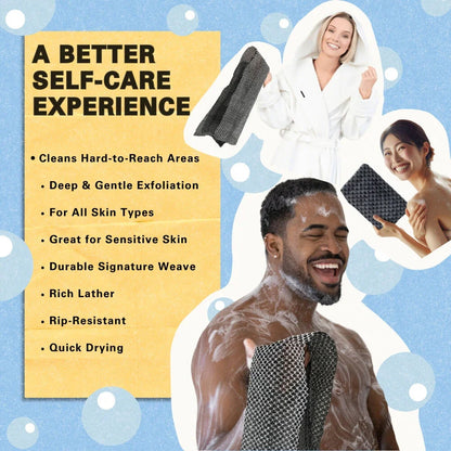 Viva Exfoliating Antibacterial Shower Towel