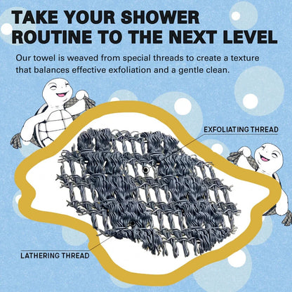 Viva Exfoliating Antibacterial Shower Towel
